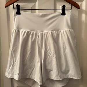 HALARA High Waist White Women's Shorts